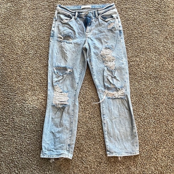 Abercrombie & Fitch The Boyfriend Midrise Sz 27 - Picture 1 of 10